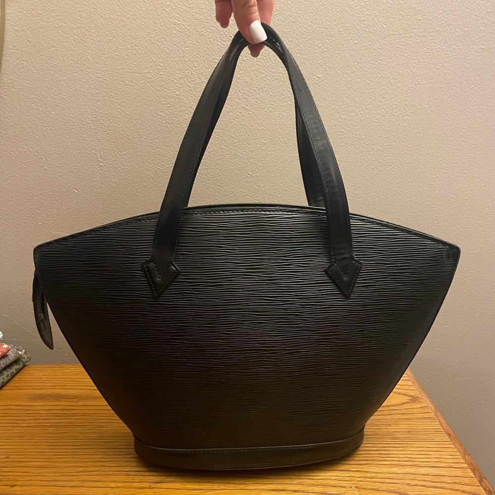 LV Saint Jacques Black Epi Leather Tote Bag *Louis Vuitton*